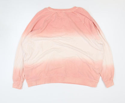 Womens UK Size 20 Marks and Spencer Pink Pullover Sweatshirt