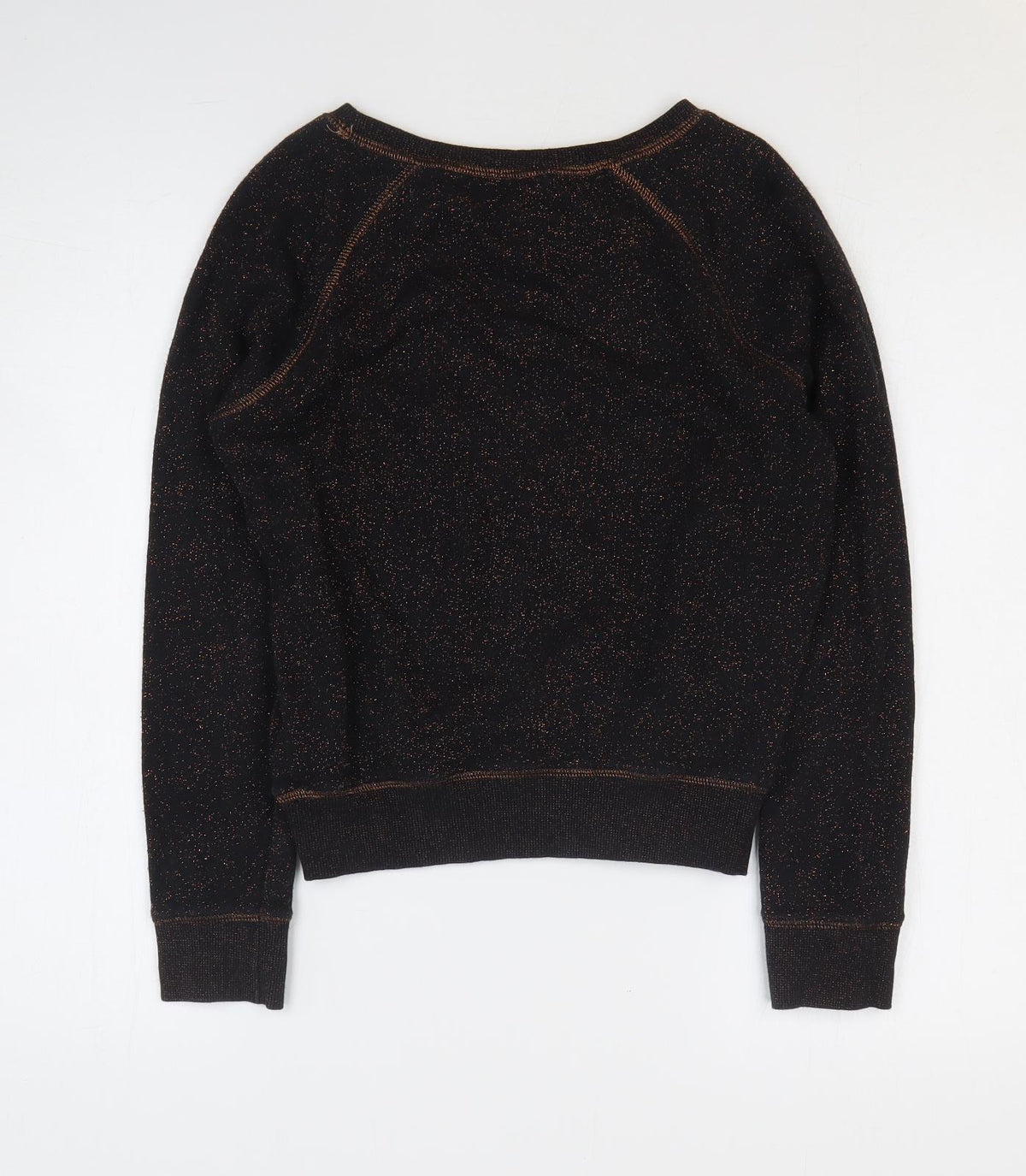 Papaya Womens Black Cotton Pullover Sweatshirt Size 8 Pullover