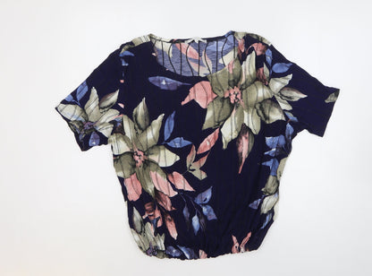 Womens UK Size 20 Lakeland Multicoloured Basic T-Shirt