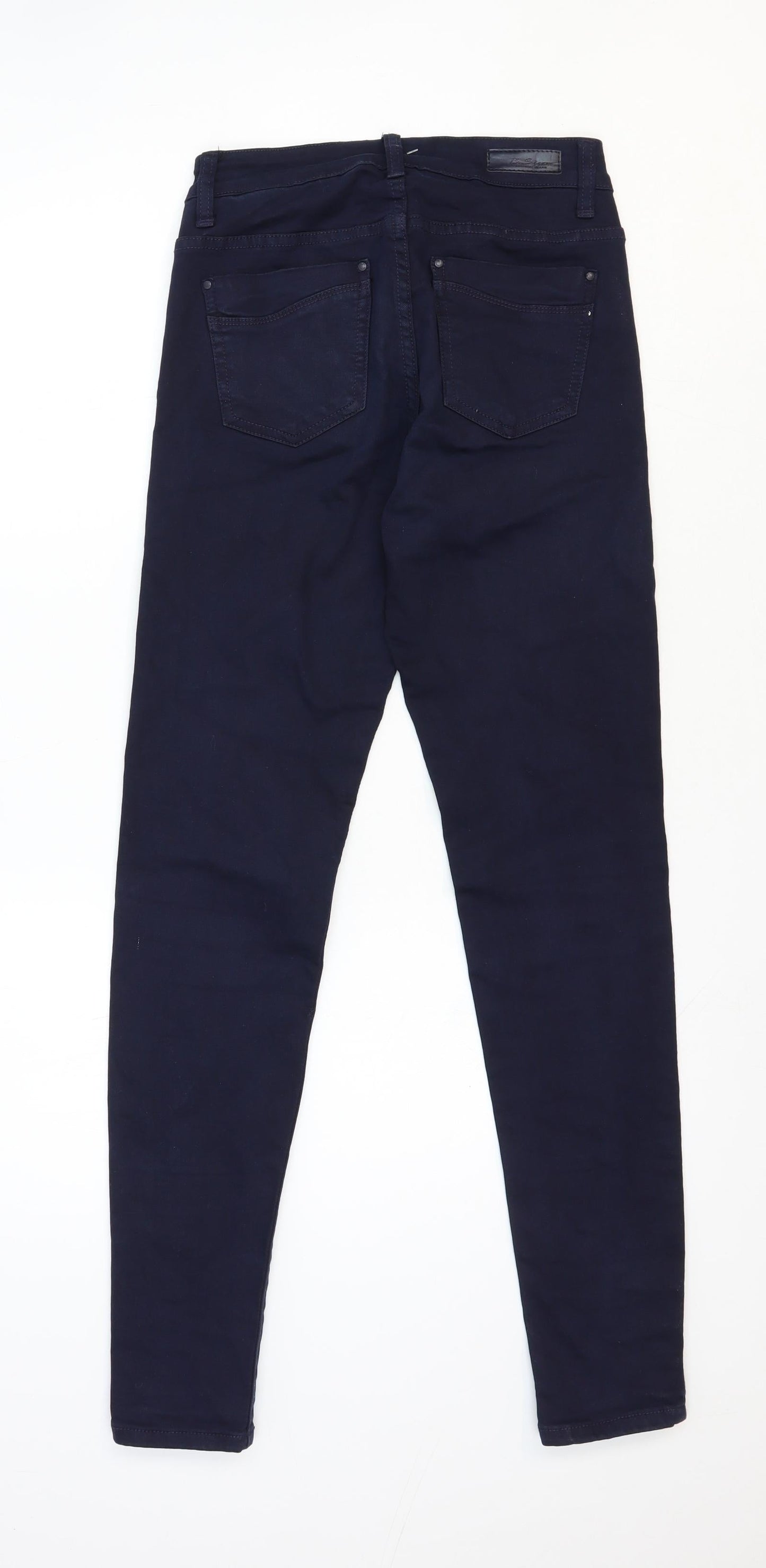B.S. Jeans Womens Blue Polyester Skinny Jeans Size 26 in Regular Zip