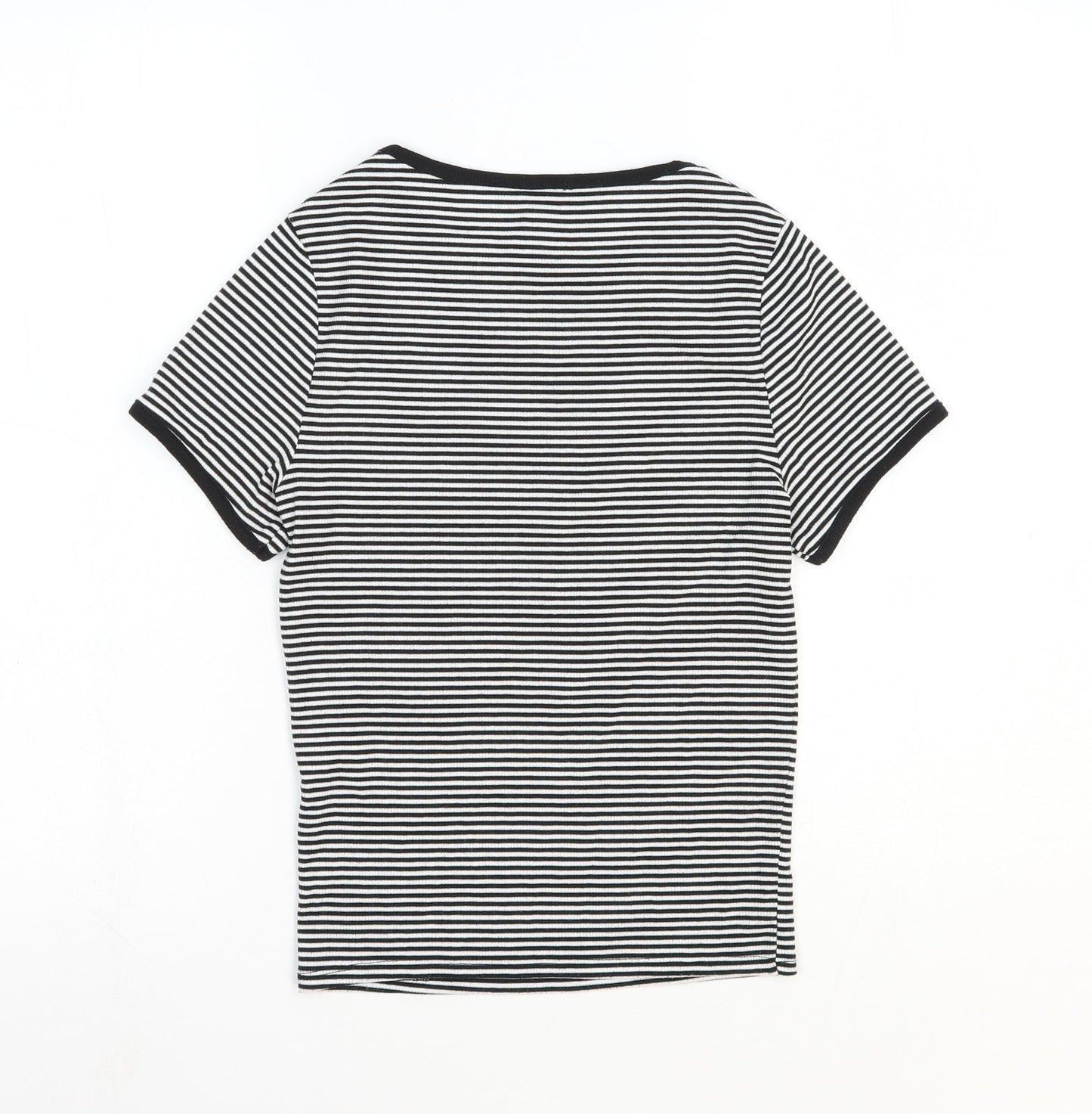 Womens UK Size 8 New Look White Basic T-Shirt