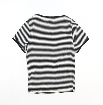 Womens UK Size 8 New Look White Basic T-Shirt