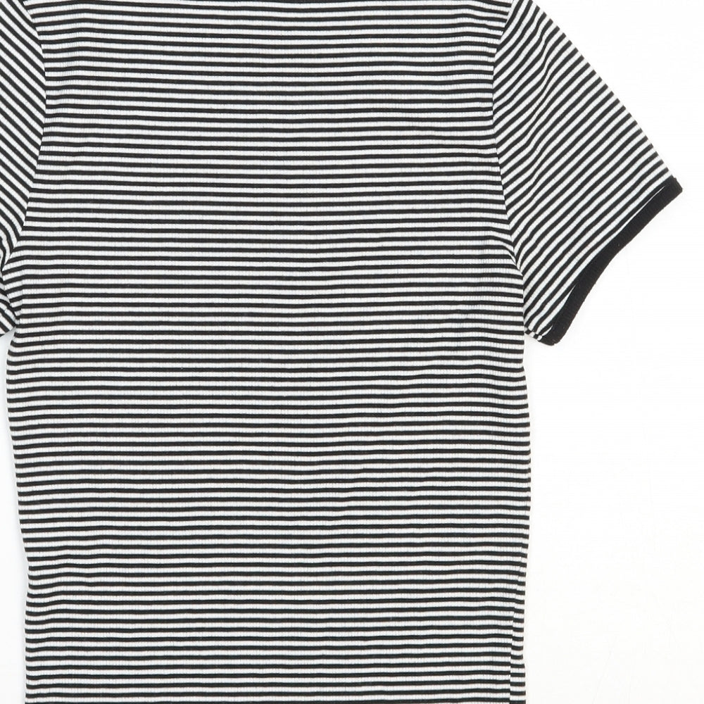 Womens UK Size 8 New Look White Basic T-Shirt