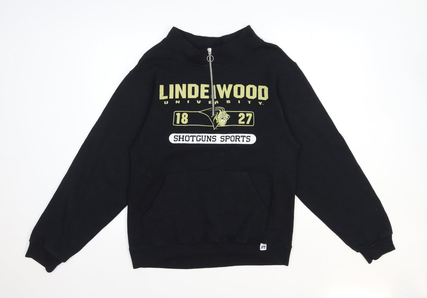 Mens UK Size XS Preworn Black Pullover Sweatshirt