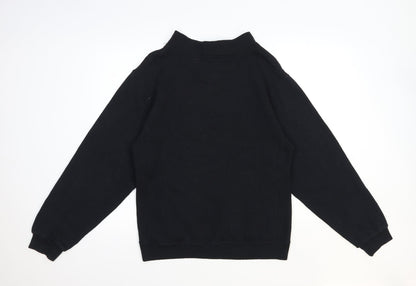 Mens UK Size XS Preworn Black Pullover Sweatshirt