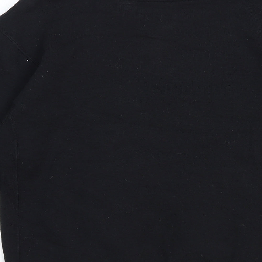 Mens UK Size XS Preworn Black Pullover Sweatshirt