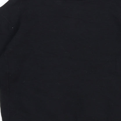 Mens UK Size XS Preworn Black Pullover Sweatshirt