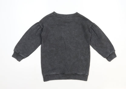 Spring Girls Grey Polyester Pullover Sweatshirt Size 6 Years Pullover - Arizona