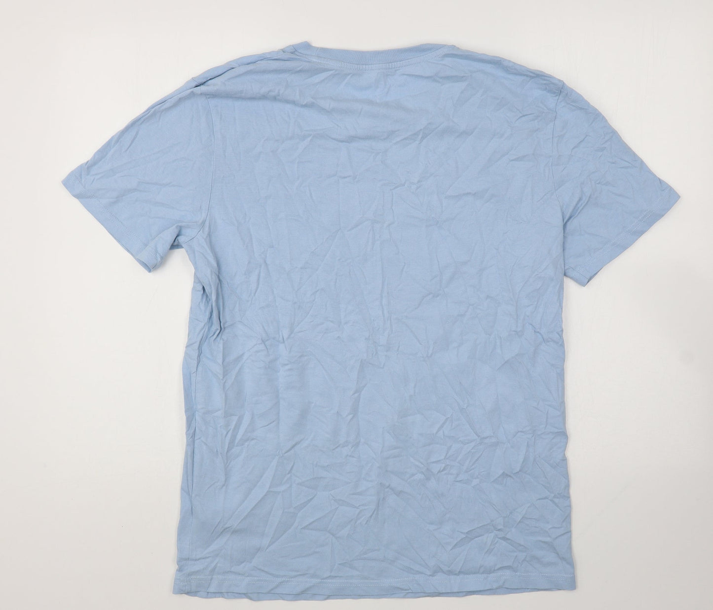 Stanley Stella Womens Blue Cotton Basic T-Shirt Size L Round Neck - Sanctus