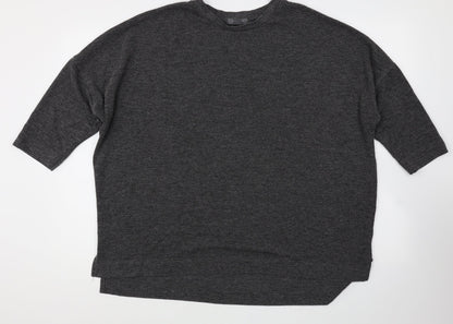 Primark Womens Grey Round Neck Polyester Pullover Jumper Size 14