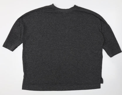 Primark Womens Grey Round Neck Polyester Pullover Jumper Size 14