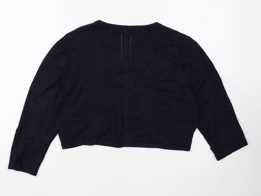 Womens UK Size S Precis Blue Cardigan Jumper