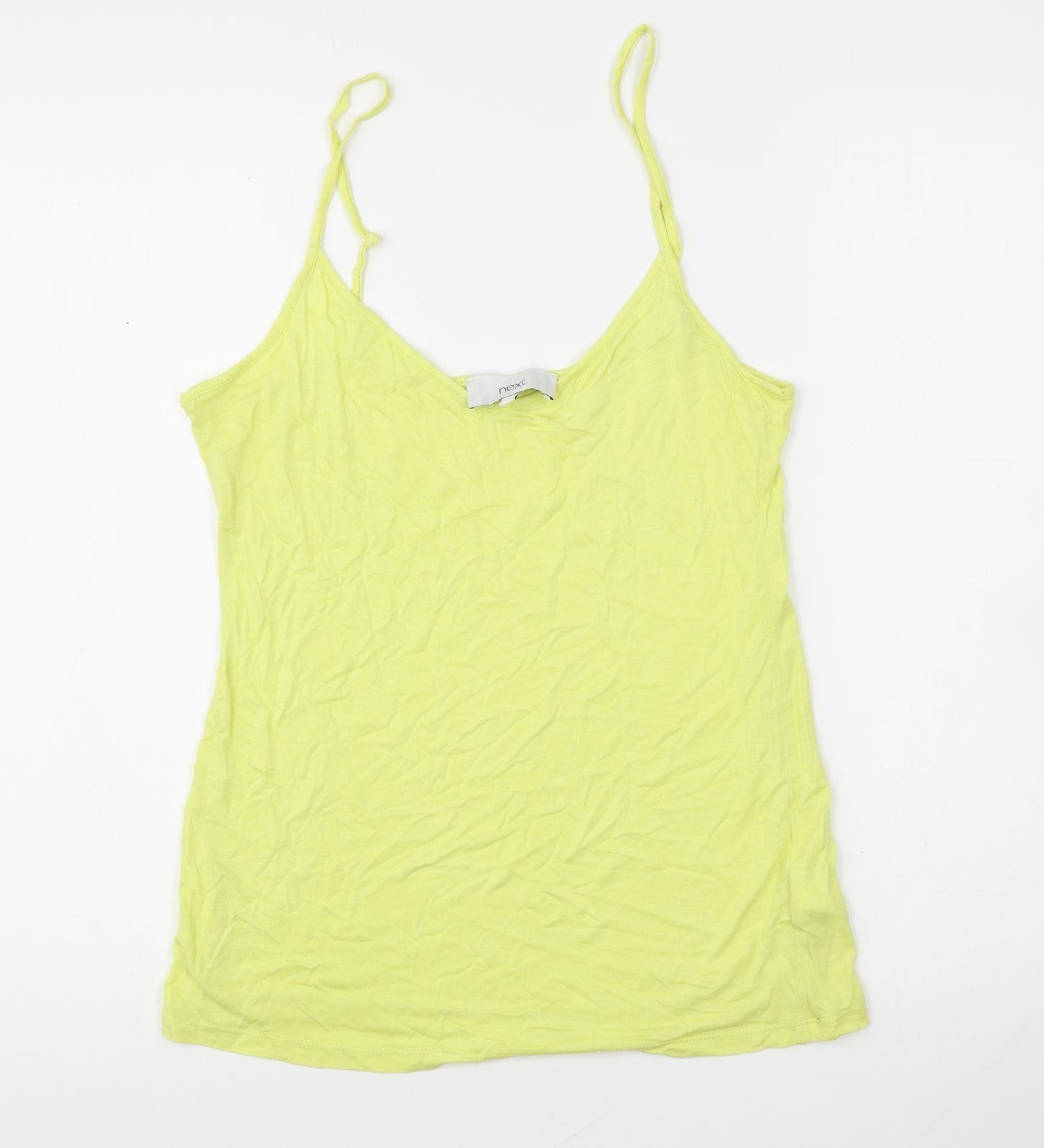 Womens UK Size 8 NEXT Yellow Basic Tank