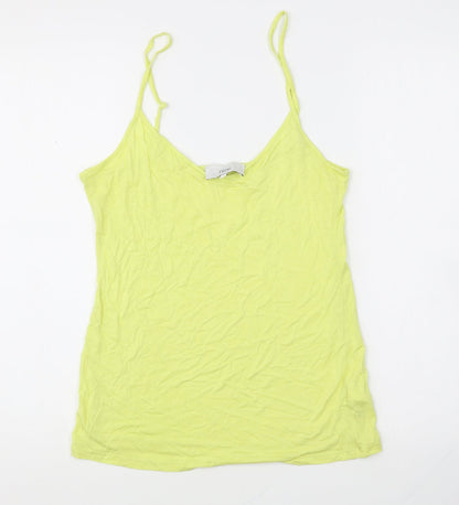 Womens UK Size 8 NEXT Yellow Basic Tank