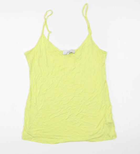 Womens UK Size 8 NEXT Yellow Basic Tank
