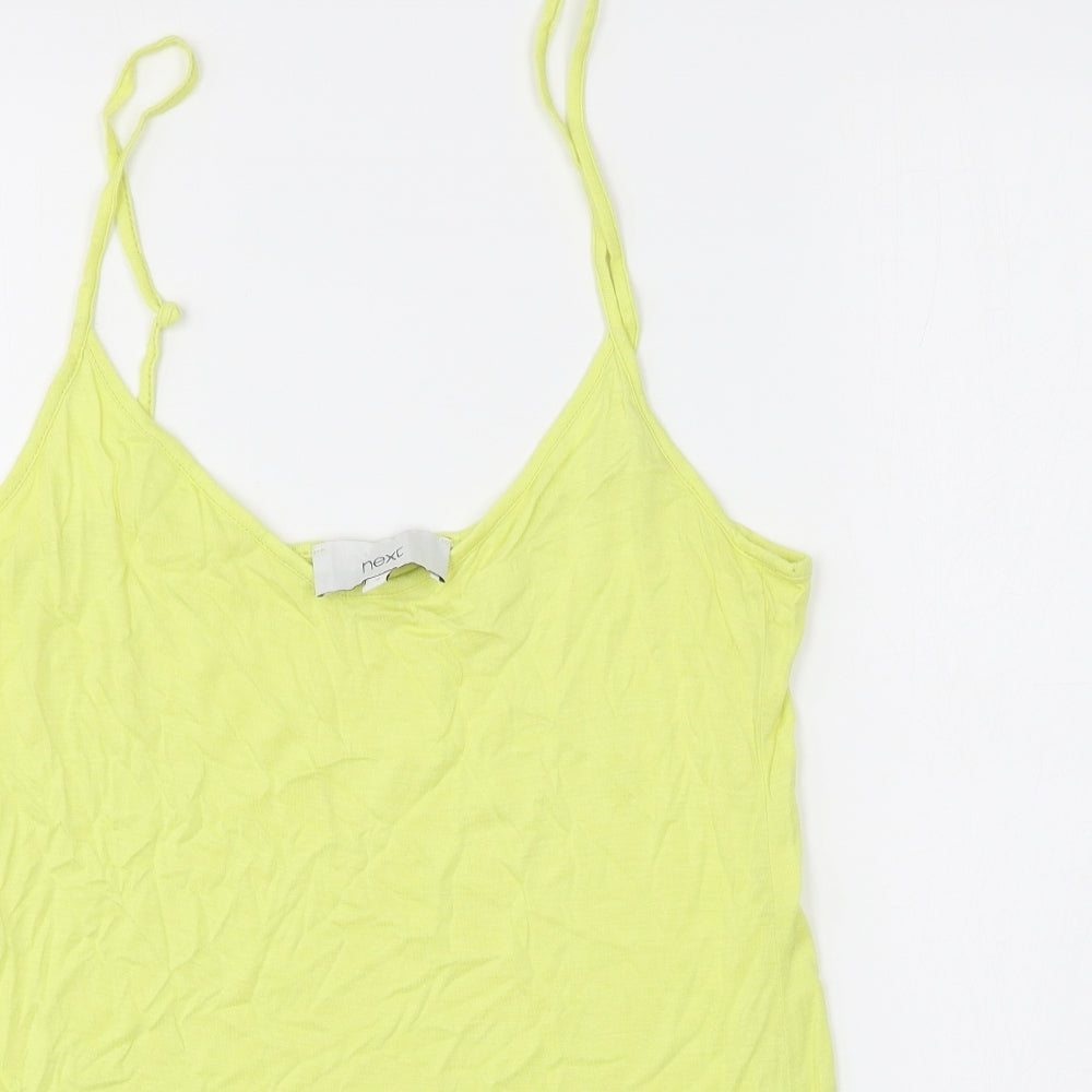 Womens UK Size 8 NEXT Yellow Basic Tank