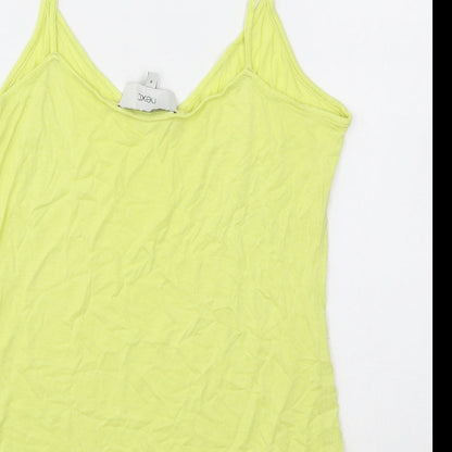 Womens UK Size 8 NEXT Yellow Basic Tank