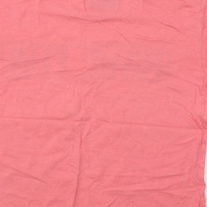 Zara Boys Pink Cotton Basic T-Shirt Size 8 Years Round Neck - Have Fun