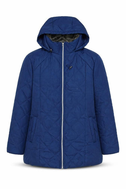 Womens UK Size M Anna De Lancay Blue Quilted Coat