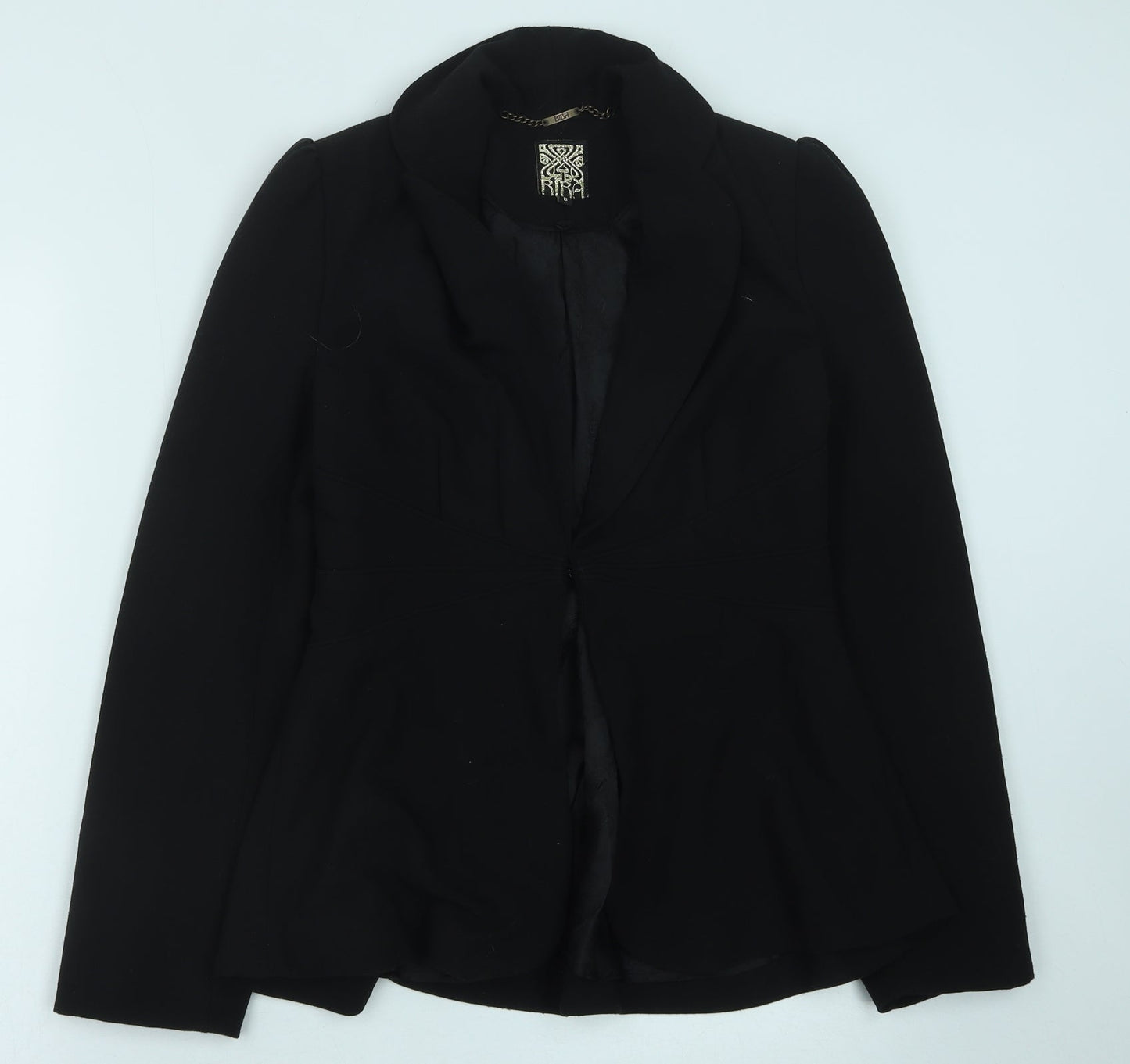 BiBA Womens Black Polyester Jacket Suit Jacket Size 8