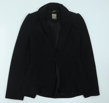 BiBA Womens Black Polyester Jacket Suit Jacket Size 8