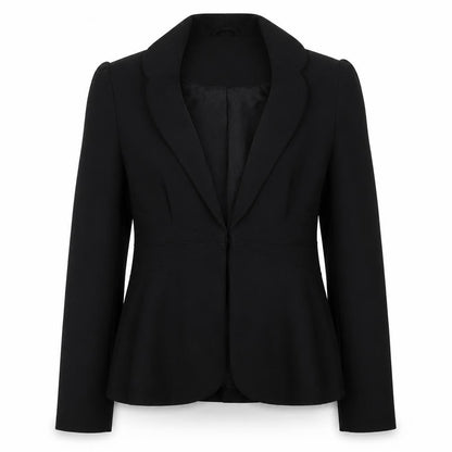 BiBA Womens Black Polyester Jacket Suit Jacket Size 8