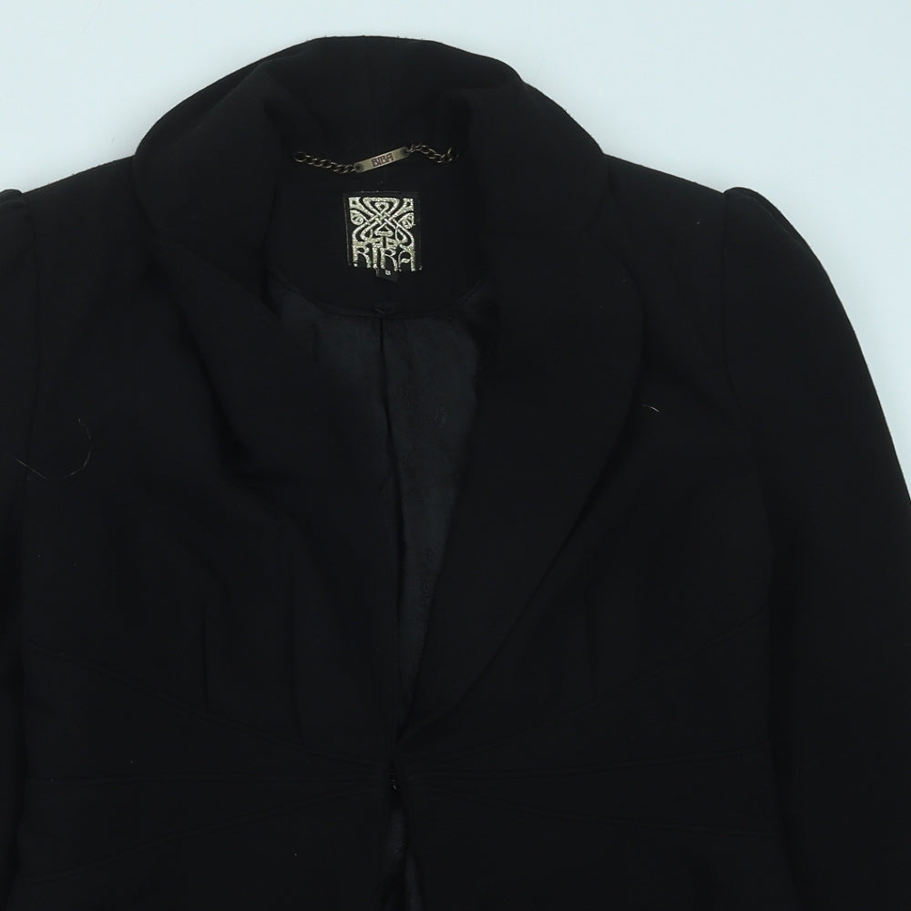 BiBA Womens Black Polyester Jacket Suit Jacket Size 8