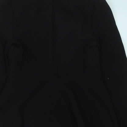 BiBA Womens Black Polyester Jacket Suit Jacket Size 8