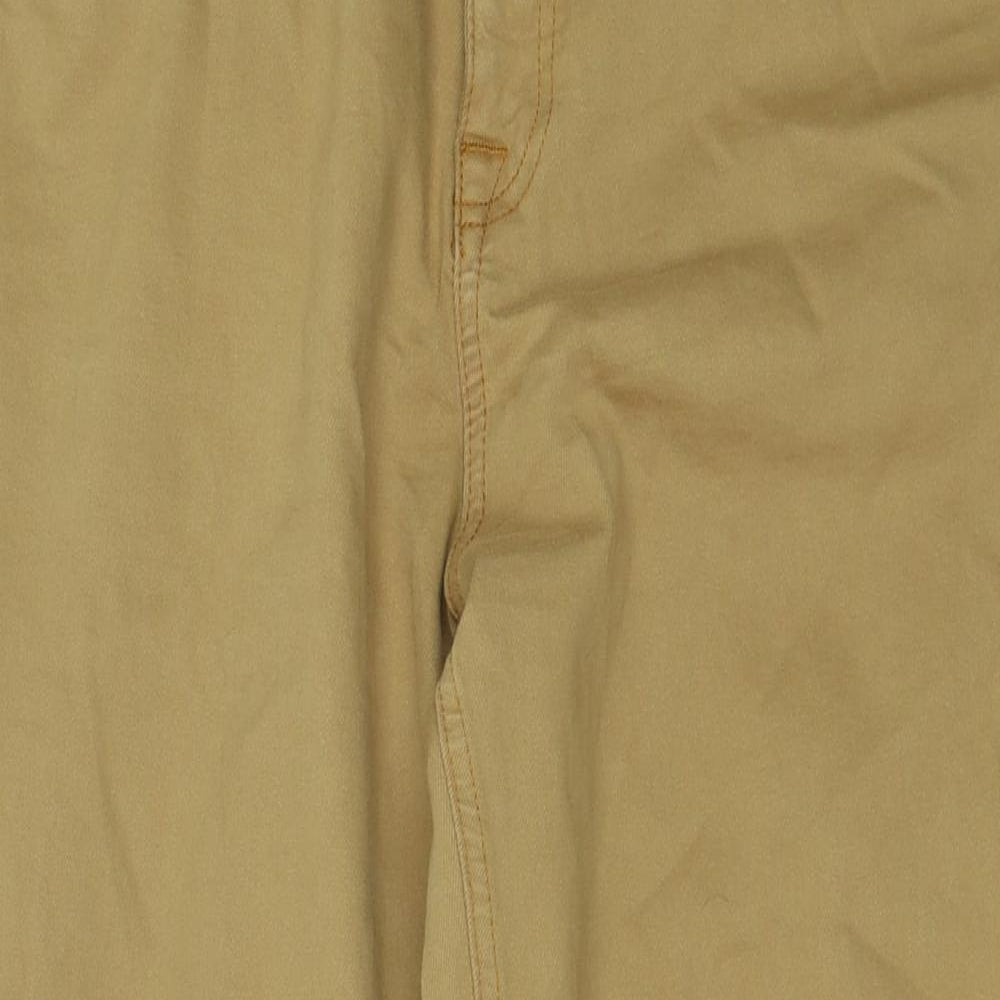 ASOS Mens Brown Cotton Straight Jeans Size 32 in L32 in Regular Button