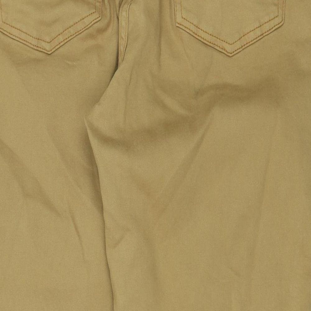 ASOS Mens Brown Cotton Straight Jeans Size 32 in L32 in Regular Button