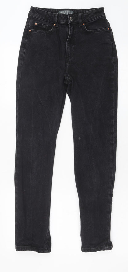 Denim & Co. Womens Black Cotton Skinny Jeans Size 6 Regular Button