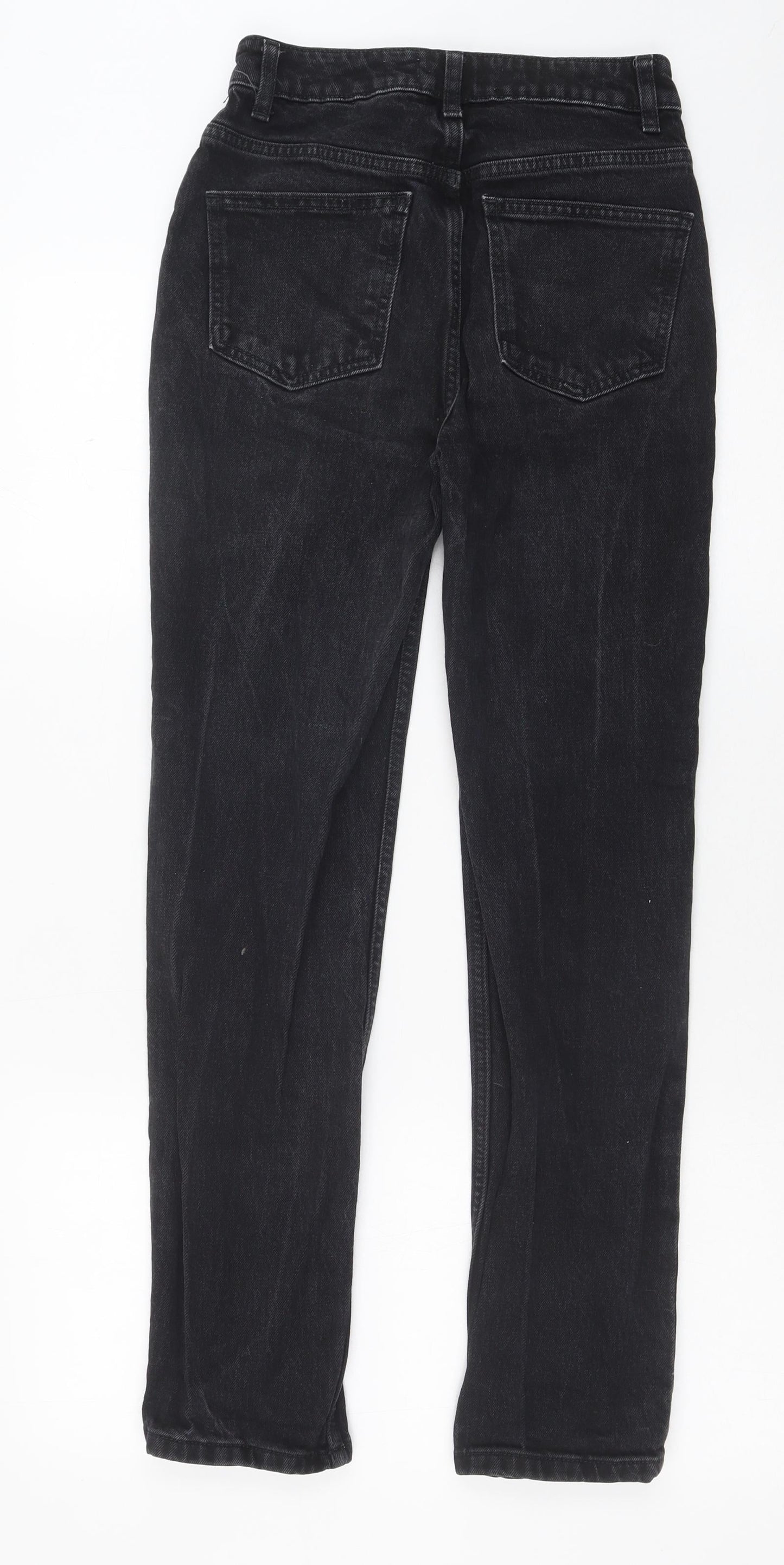 Denim & Co. Womens Black Cotton Skinny Jeans Size 6 Regular Button