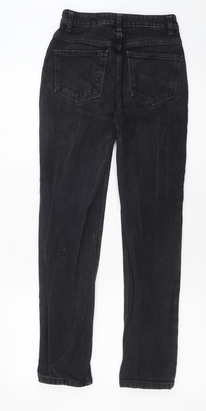Denim & Co. Womens Black Cotton Skinny Jeans Size 6 Regular Button