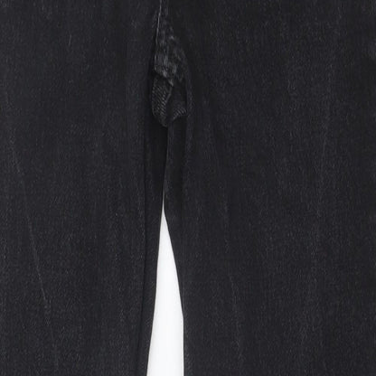 Denim & Co. Womens Black Cotton Skinny Jeans Size 6 Regular Button