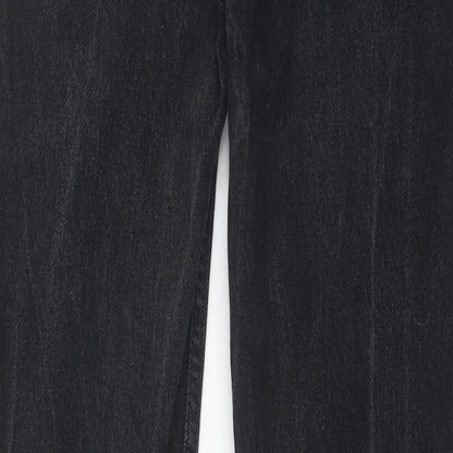 Denim & Co. Womens Black Cotton Skinny Jeans Size 6 Regular Button