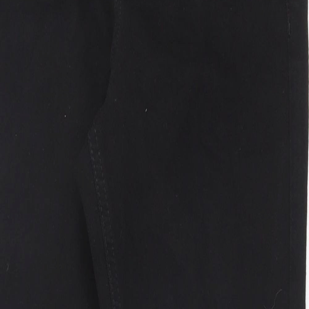 Topshop Womens Black Cotton Skinny Jeans Size 26 in L28 in Regular Zip