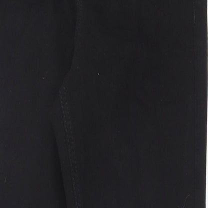 Topshop Womens Black Cotton Skinny Jeans Size 26 in L28 in Regular Zip