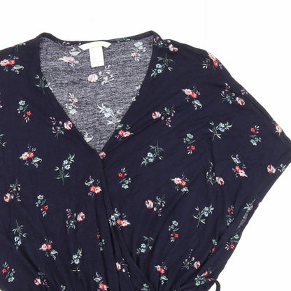Womens UK Size S H&M Blue Basic Blouse