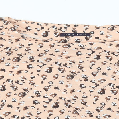 Womens UK Size 18 Marks and Spencer Pink Cropped Blouse