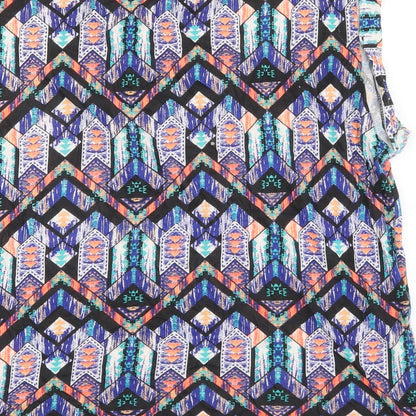 Womens UK Size 14 New Look Multicoloured Basic T-Shirt