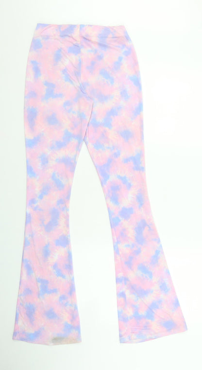 Womens UK Size 8 Boohoo Regular Fit  Multicoloured Trousers