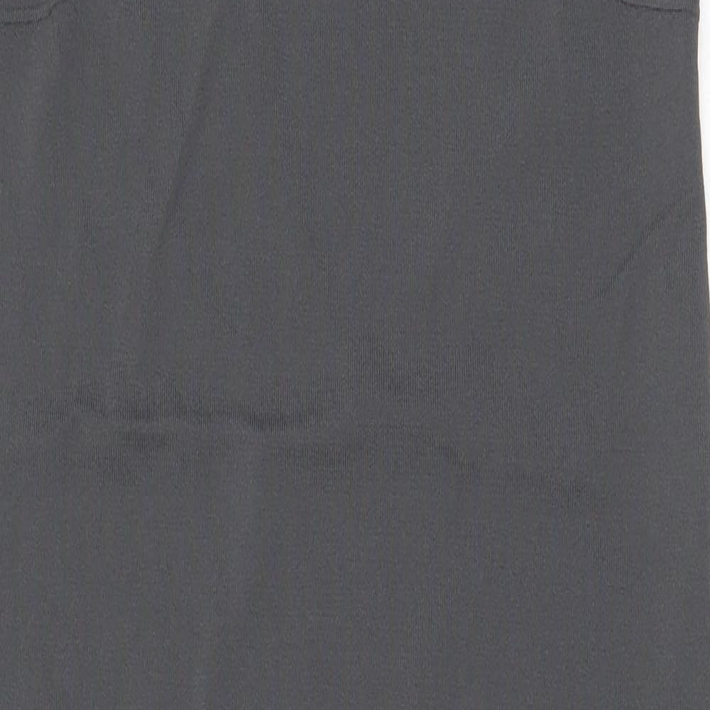 D. EXTERIOR Womens Grey Viscose Tank Dress Size XS V-Neck Pullover