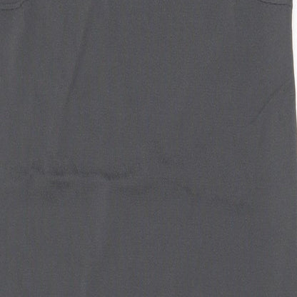 D. EXTERIOR Womens Grey Viscose Tank Dress Size XS V-Neck Pullover