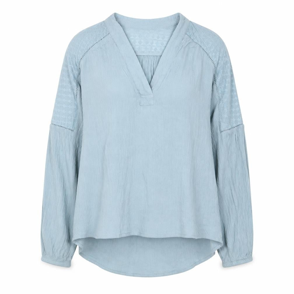 Womens UK Size 6 H&M Blue Basic Blouse