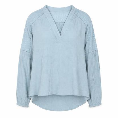 Womens UK Size 6 H&M Blue Basic Blouse