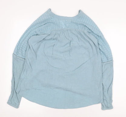 Womens UK Size 6 H&M Blue Basic Blouse