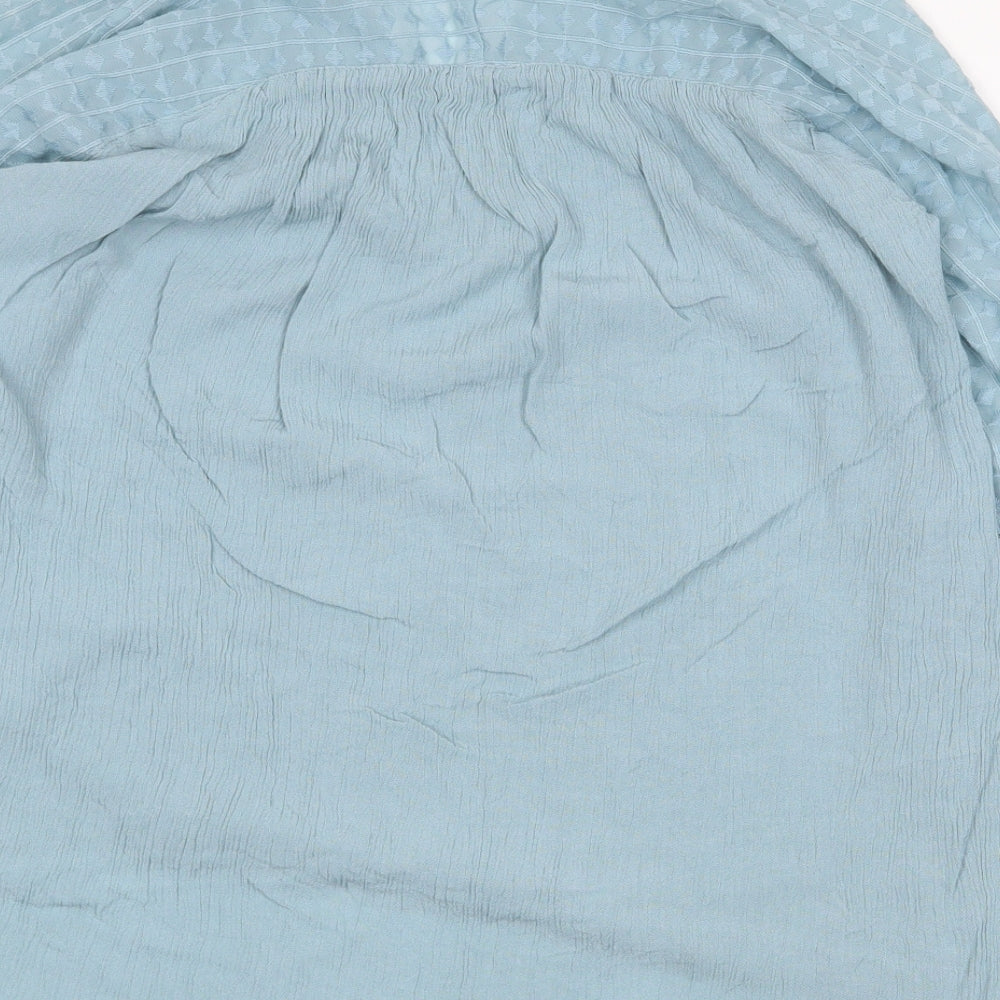 Womens UK Size 6 H&M Blue Basic Blouse