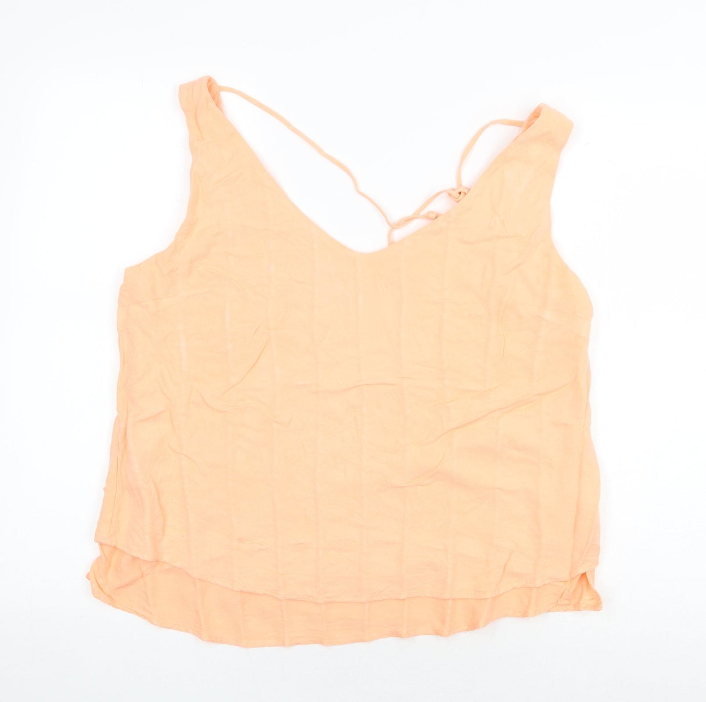 Womens UK Size 16 Oasis Orange Basic Tank