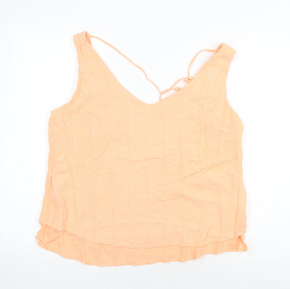 Womens UK Size 16 Oasis Orange Basic Tank