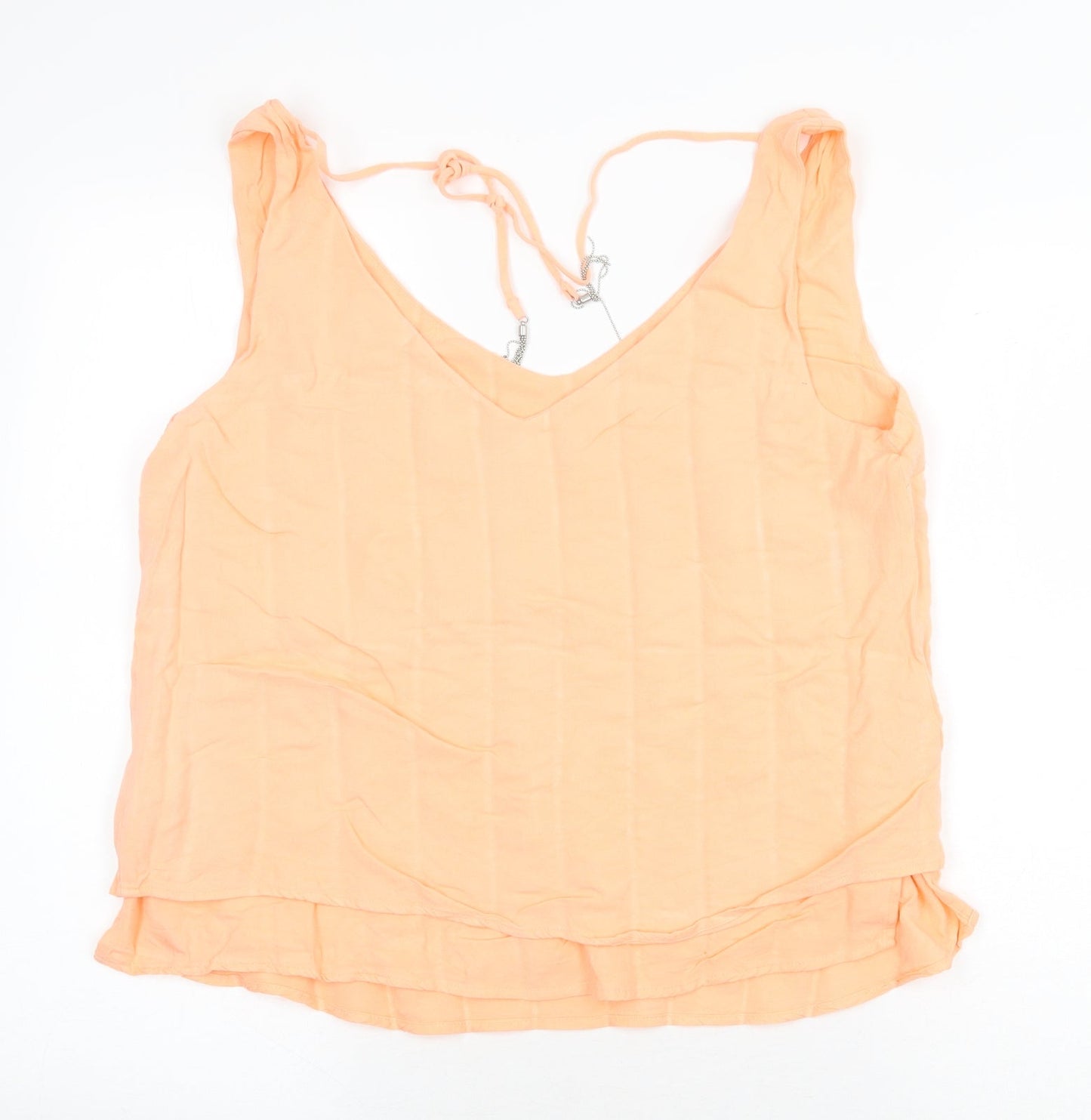 Womens UK Size 16 Oasis Orange Basic Tank